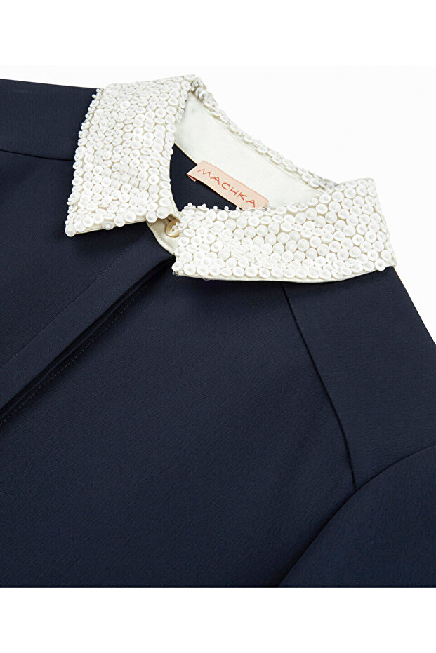 Kontrast yakalı gömlek - 4