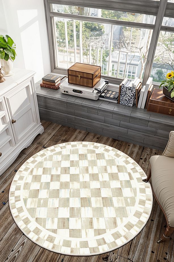 Mackenzie Modern Halı, Makinede Yıkanabilir Kaymaz Taban, İnce Salon Halısı, Mutfak Halısı ve Yolluk - 3