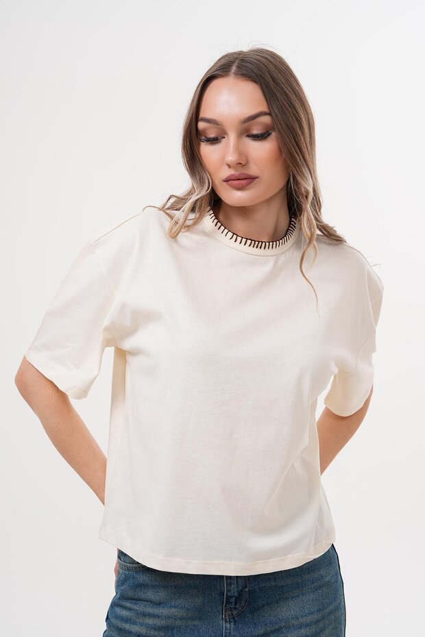 Basic Kadın T-Shirt - 1