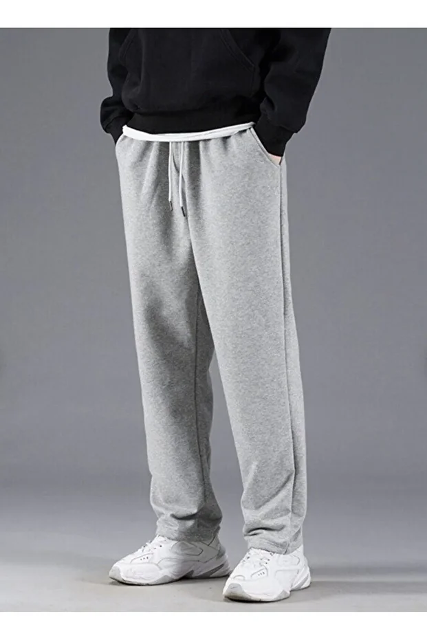 Boru Düz Paça Unisex Regular Eşofman Altı - 8