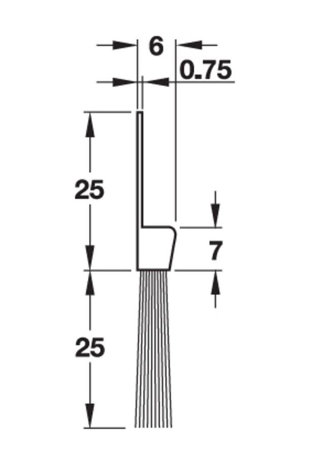 Kapı Altı Fırça Yüzeye Monte 100cm - 2