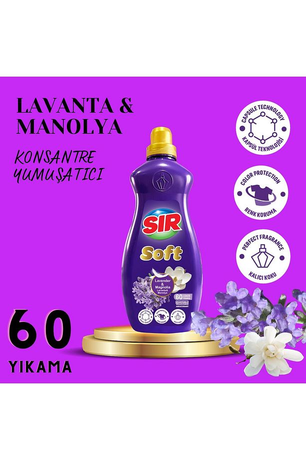 Konsantre Çamaşır Yumuşatıcısı Lavanta & Manolya 1440 ml 60 Yıkama 2 Adet - 3
