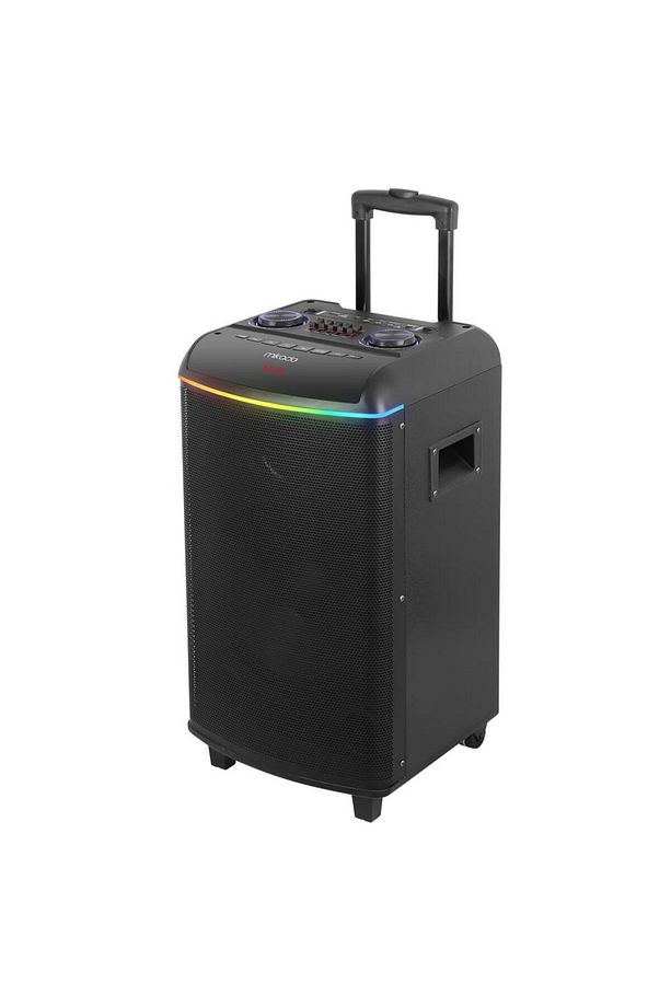 MD-90BT Bykalite Boomer 80W 2 Adet UHF Mikrofonlu USB+TF+AUX+ Bluetooth Destekli Siyah Profes - 1