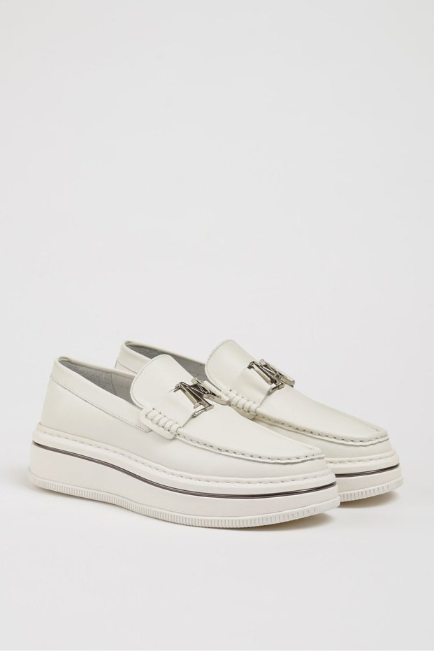Jasper Model Opening Leather Imported Sole Casual Shoes
