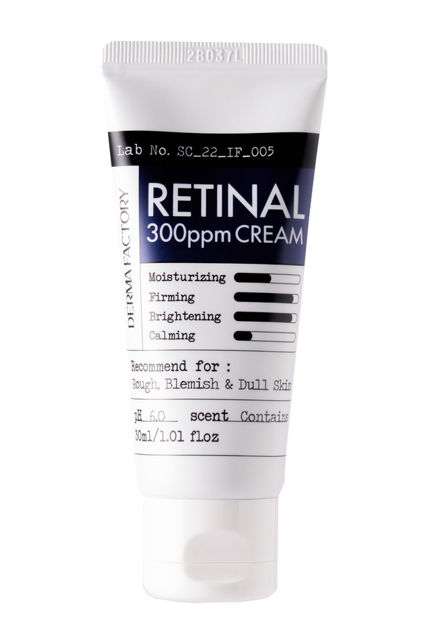 Derma Factory Retinal 300 PPM Cream 30ml (Containing 0.03 PPM) for Blemish and Wrinkle Treatment