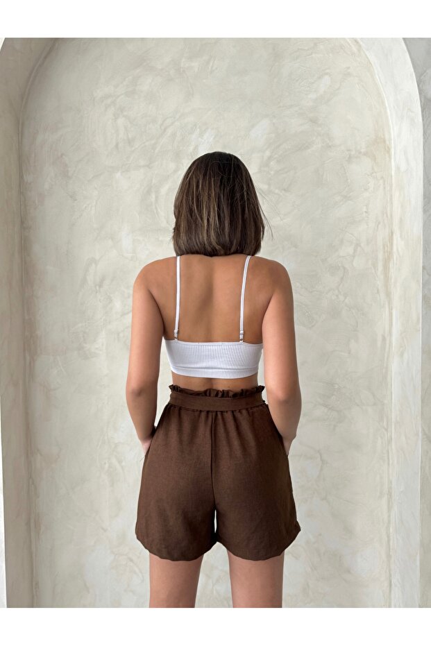 Trend Kuşaklı Şort - 8