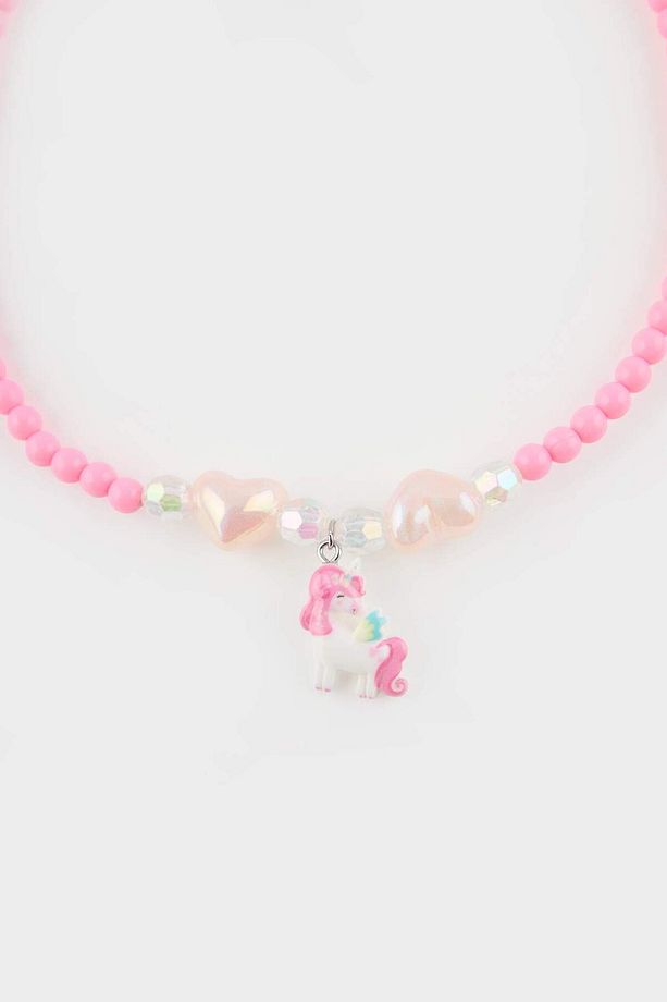 Kız Çocuk 2'li Renkli Unicornlu Kolye E8091a8ns - 2
