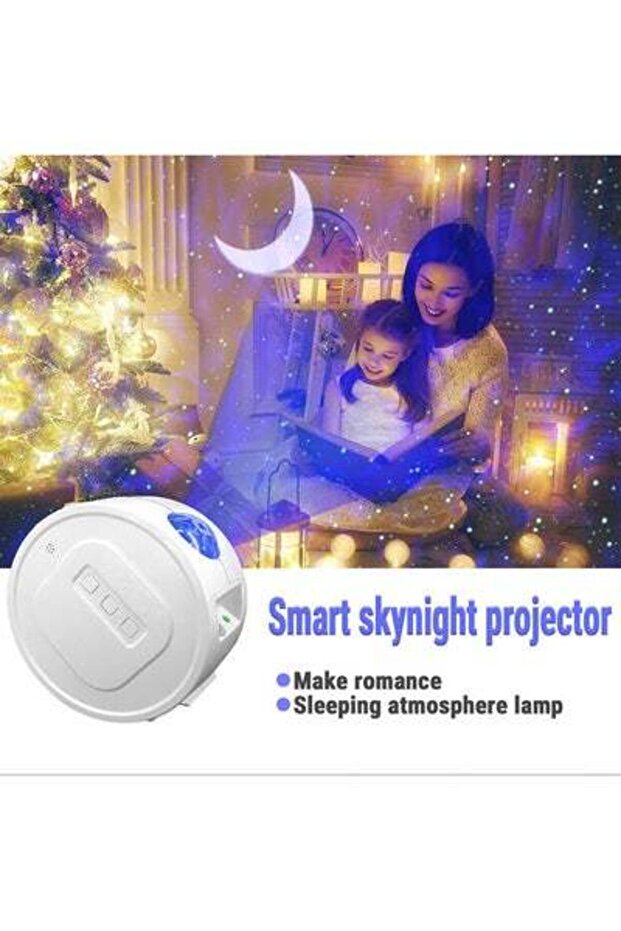 مصباح عرض السماء المرصعة بالنجوم باللون الأبيض - 2