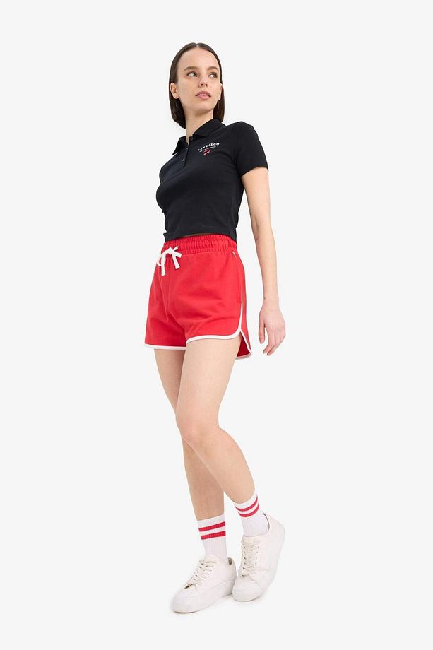 Coool Regular Fit Esnek Belli Bağcıklı Kalın Kumaş Mini Şort A6224AX25SM - 2
