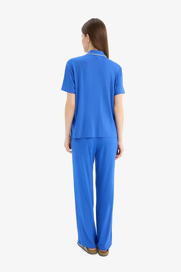 Pijama Takımı Kısa Kollu Üst Esnek Belli Uzun Alt-fall In Love E7622ax25sp - 6