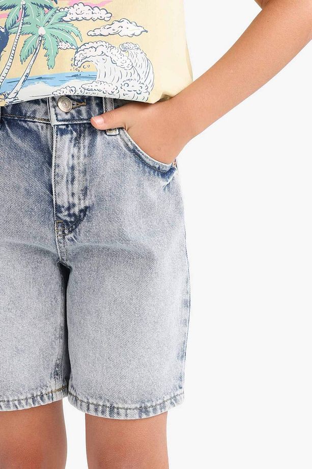 Kız Çocuk Jean Şort E6490A825SM - 5