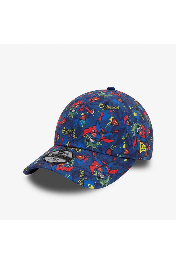 DC Superman All Over Print 9Forty Çocuk Mavi Şapka - 1