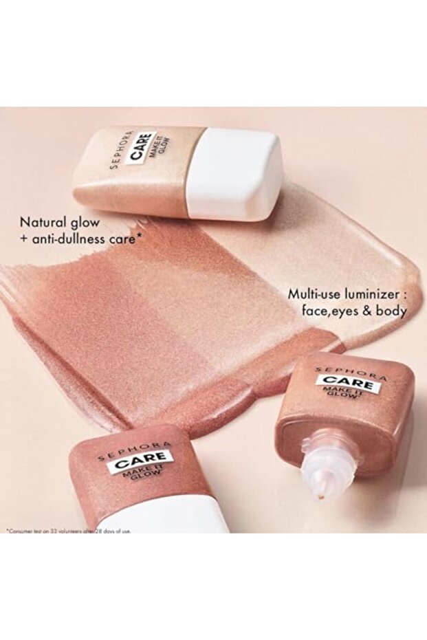 Make It Glow Liquid Highlighter Shade 02 Dawn Light Luminous Champagne Glow 10ml - 5