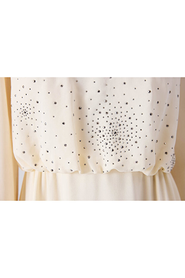 Hotfix baskılı elbise - 6