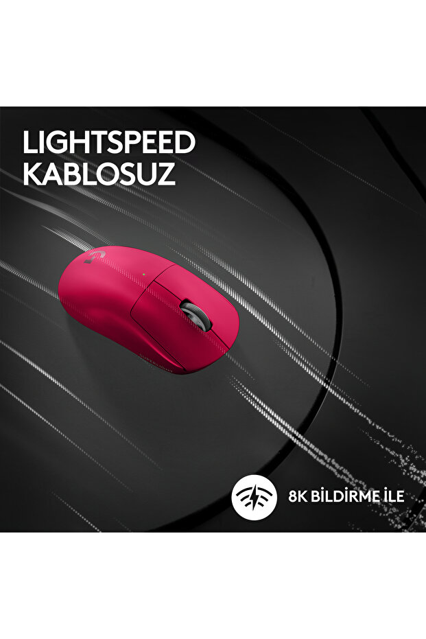 G Pro X Superlight 2 Lightspeed Kablosuz Magenta Gaming (OYUNCU) Mouse 910-006798 - 6
