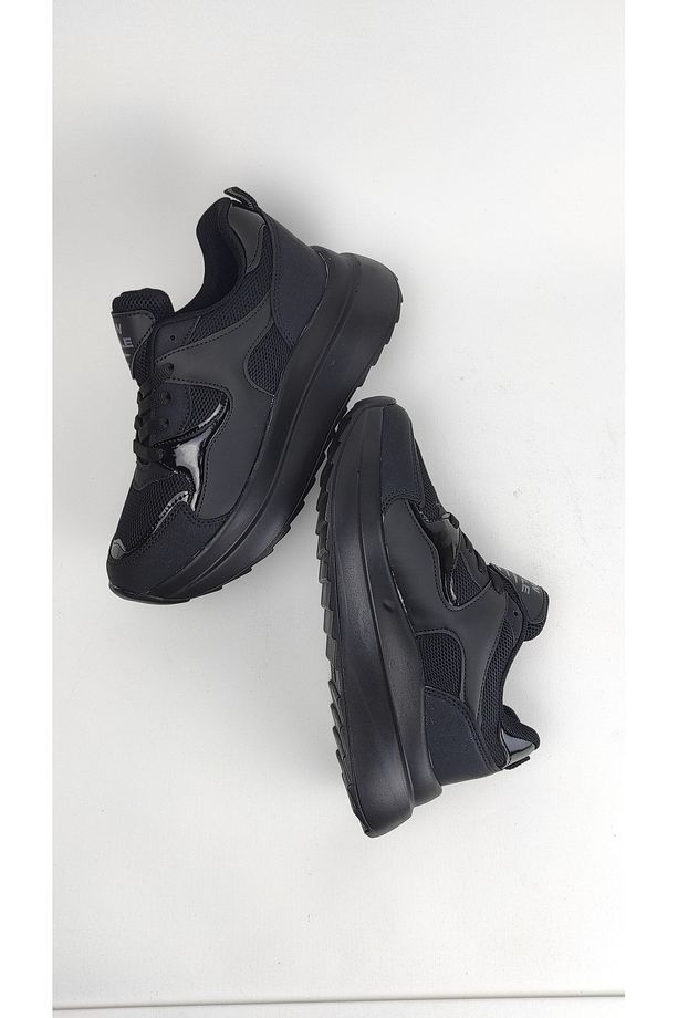 Günlük Kadın Sneaker Bağcıklı Hafif Kalın Yüksek Tabanlı Yürüyüş Nefes Alan Spor Ayakkabı - 7