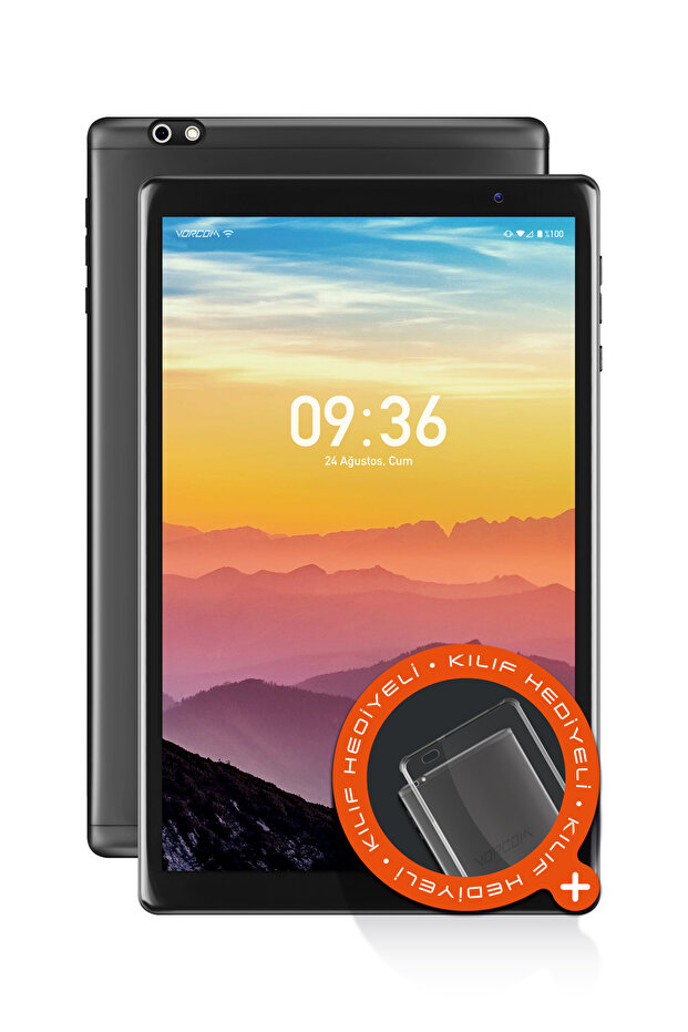 Vorcom S12 2GB/32GB 10.1” 1280*800 HD IPS Ekran Tablet Kılıf+Ekran Koruyucu Hediyeli