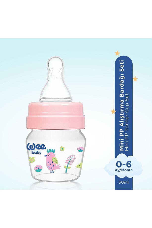 Mini Pp Alıştırma Bardağı Seti 30 ml - Pembe - 3
