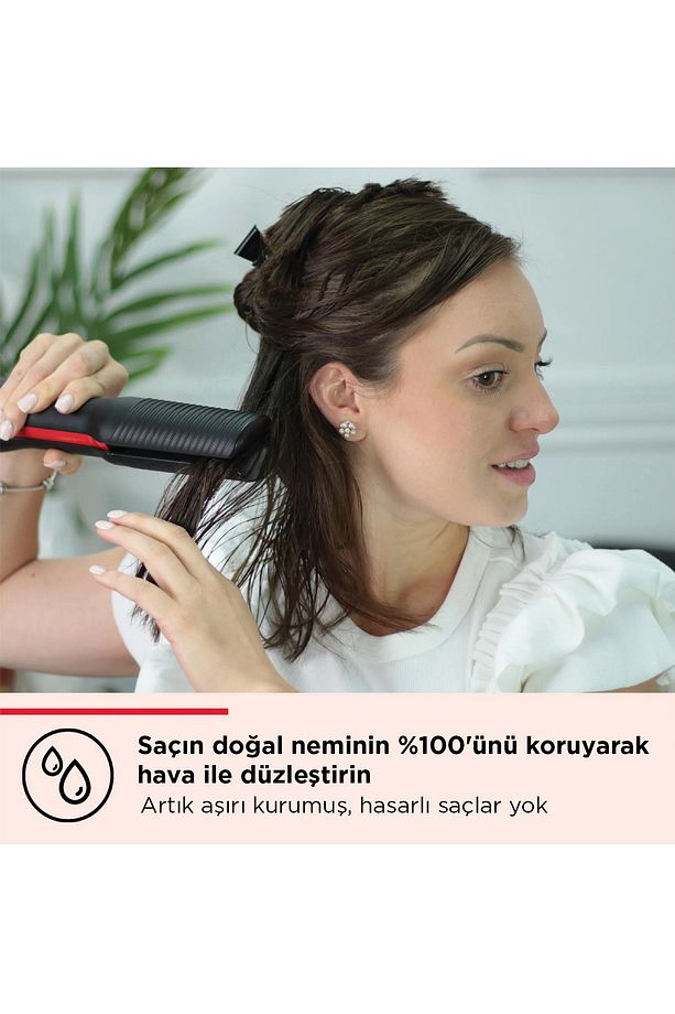 One Step Air Straight Saç Kurutma Makinesi ve Düzleştirici RVDR5330E - 3