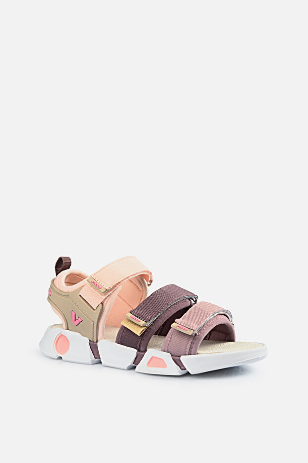 Gorbi Basic sandale za devojčice u puder boji - 4