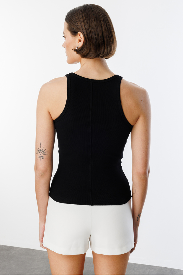 Kadın Fitilli Görünümlü Kalın Askılı Basic Atlet ATLET1 - 6