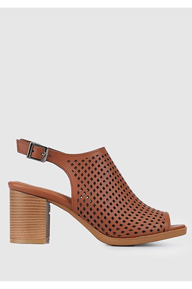 Taba Kadın Düz Sandalet - 1