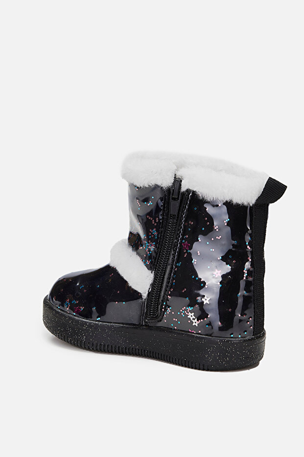 Comet Işıklı Kız Bebek Siyah Bot - 4