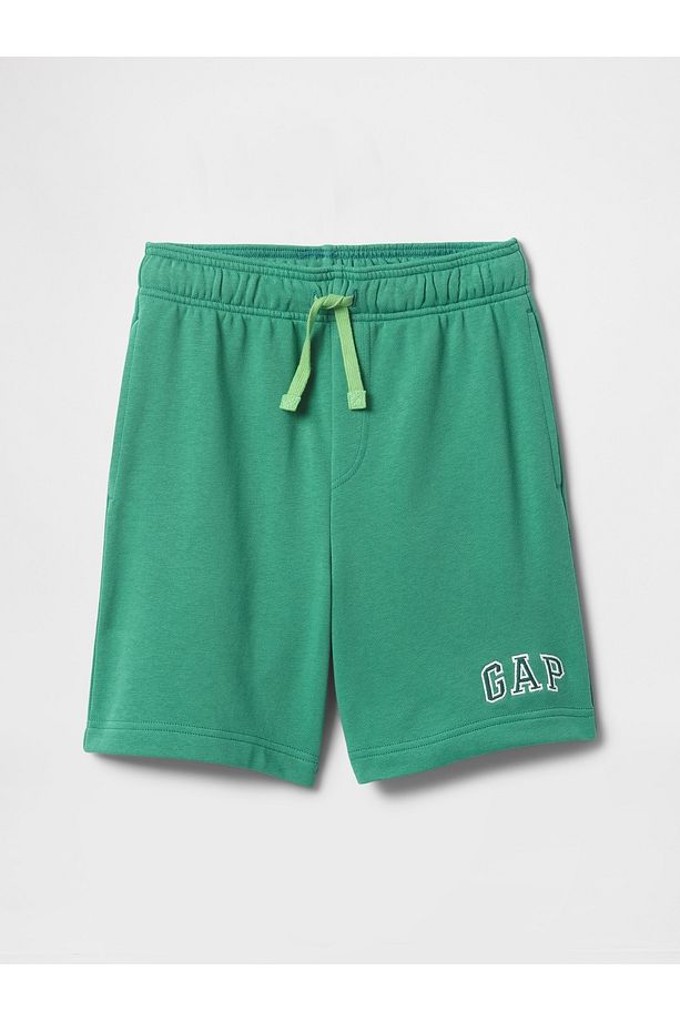 Erkek Çocuk Yeşil Gap Logo Pull-On Relaxed Havlu Kumaş Şort - 5