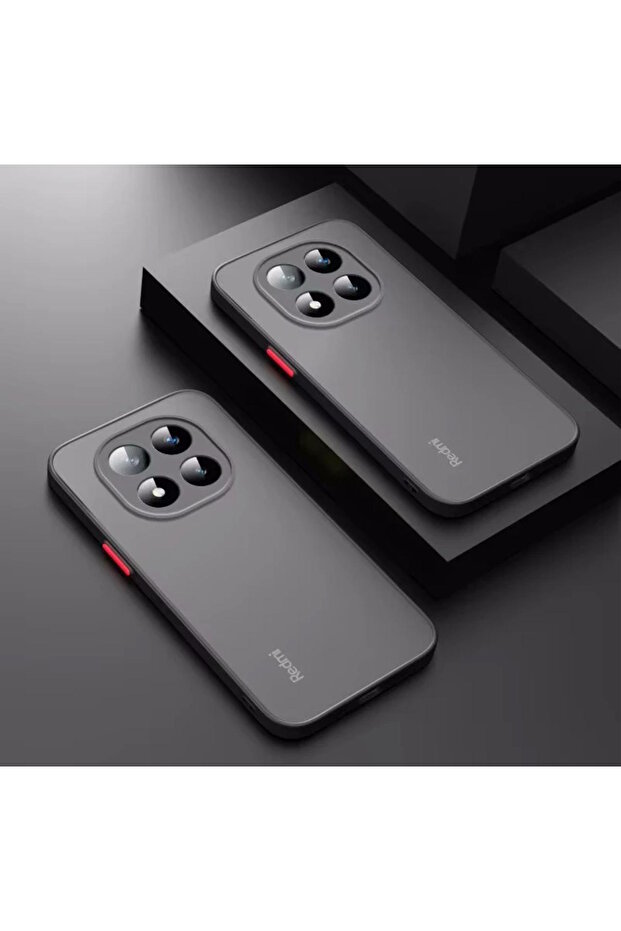 Xiaomi Redmi Note 14 Pro 5G Case Matte Fingerprint Proof Camera Protected Hard Silicone with Colorful Keys - 1