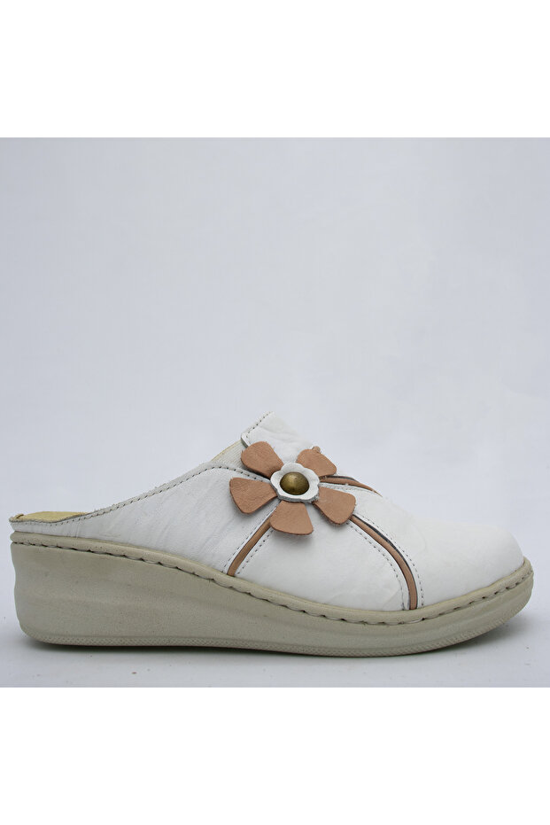 Orthopedic Leather Sabo Slippers with Velcro Soles 10401