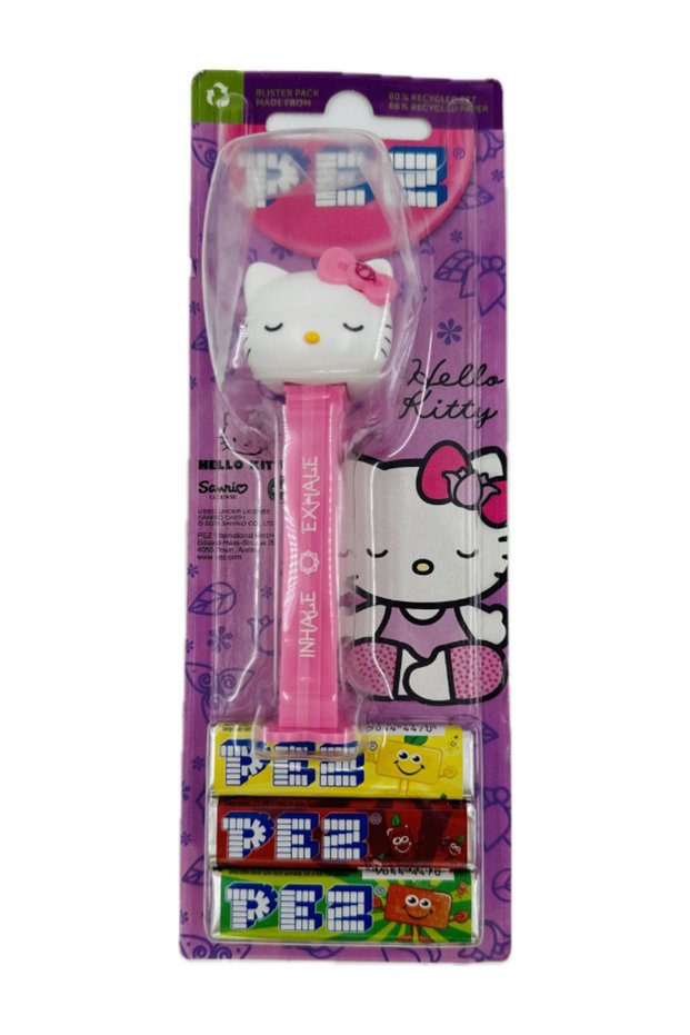 Hello Kitty Licensed Toy Confectionery 1 Pez Man 3 Candy