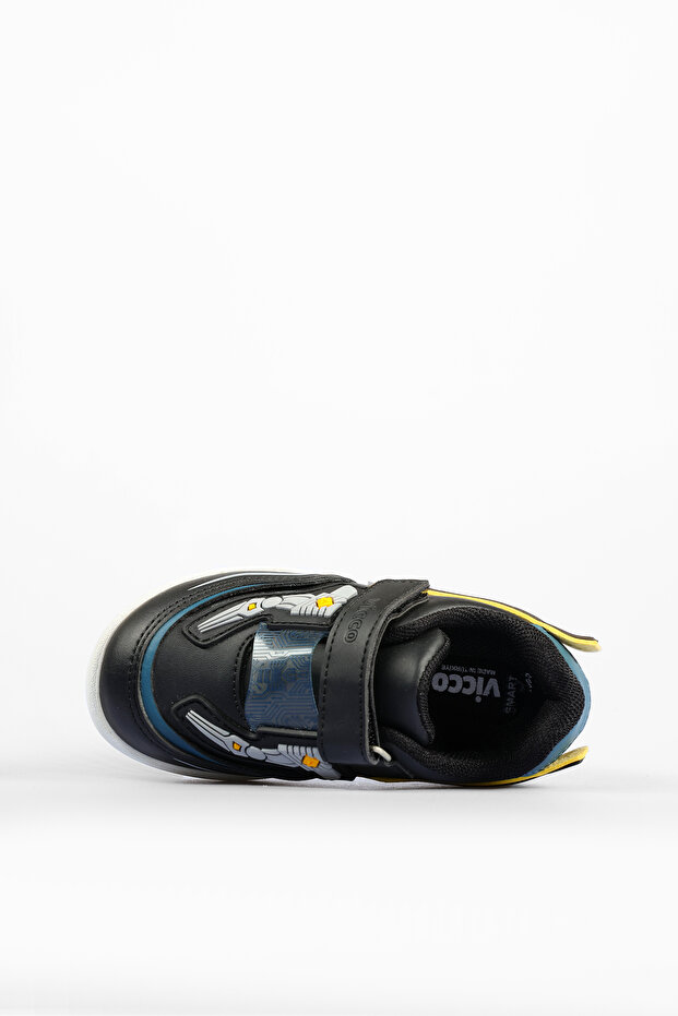 Ester Işıklı Erkek Bebek Siyah Sneaker - 4