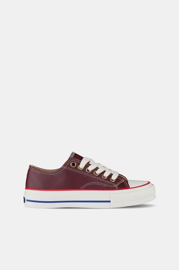 Navar Basic Unisex Genç Bordo Sneaker - 1