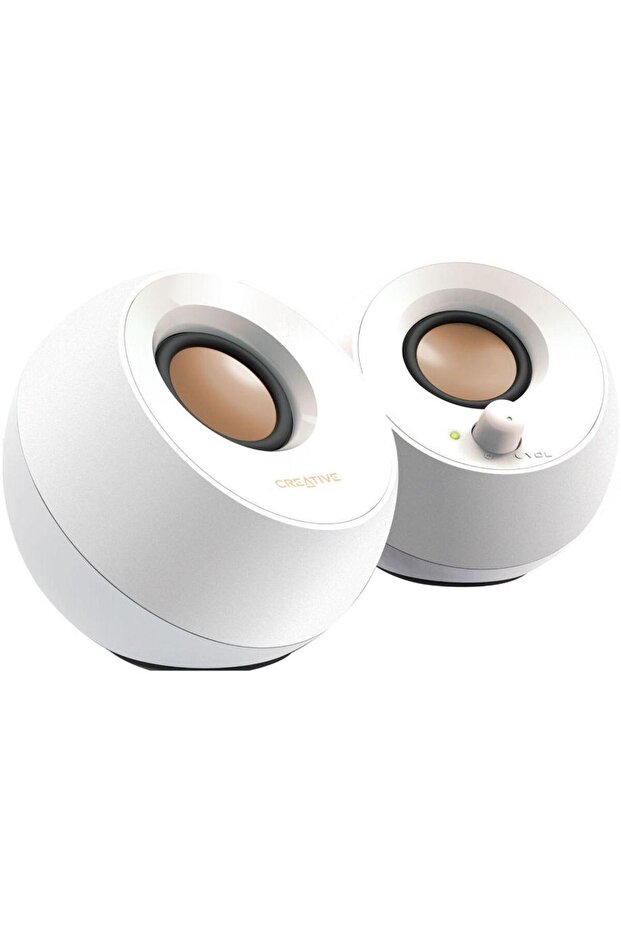 Boxe Creative Pebble, 2.0, 4.4 W (Alb) - 1