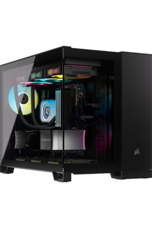 علبة Icue Link 2500x Rgb Micro Atx - أسود