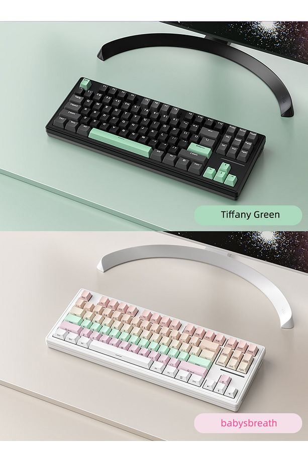 ATTACK SHARK M87 RGB Kablosuz Şarjlı Üçlü Mod 4000mAh PBT Mekanik Klavye Mac ve Win Uyumlu - 3