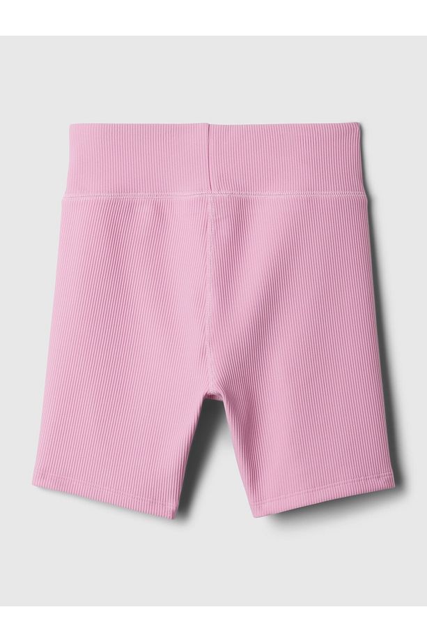 Kız Çocuk Pembe Fitilli Bisiklet Şortu - 2