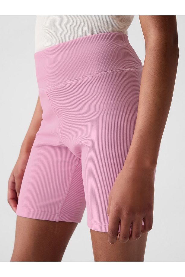 Kız Çocuk Pembe Fitilli Bisiklet Şortu - 4
