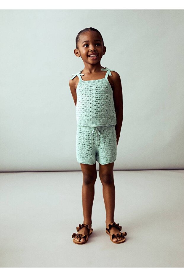 Kroşe triko şort - 2