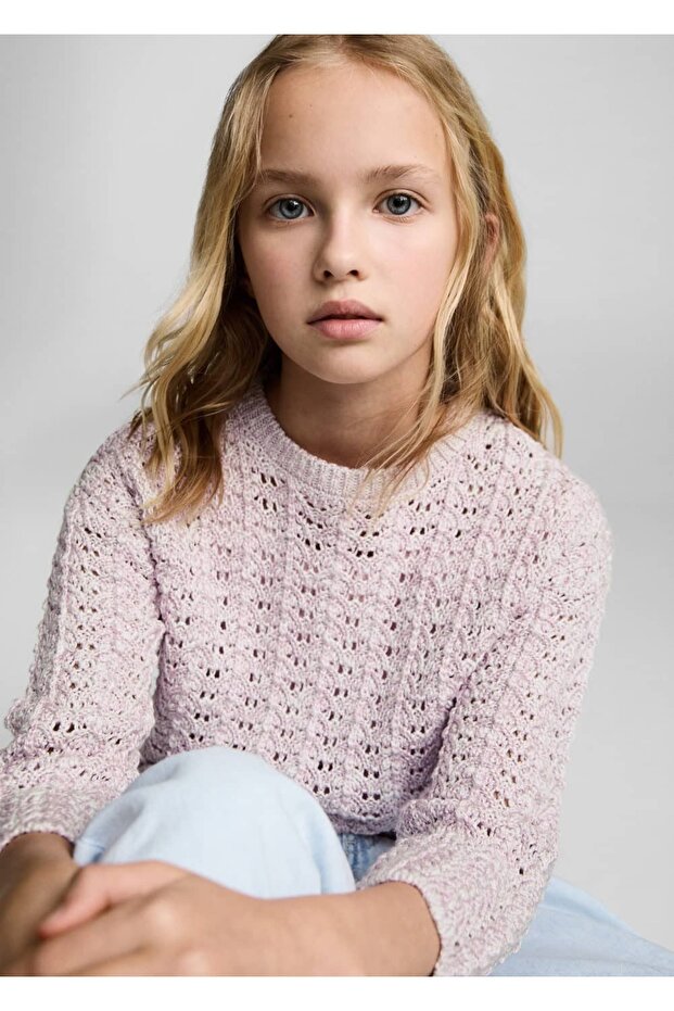 Ajur örgü kazak - 5