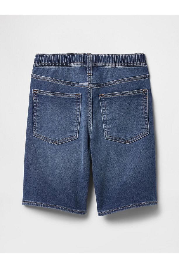Erkek Çocuk Lacivert Pull-On Sweatpant Jean Şort - 4