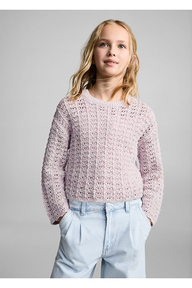 Ajur örgü kazak - 1