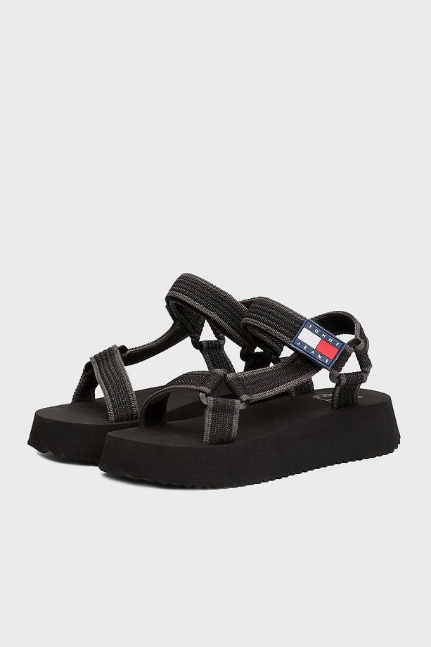 Logolu Platform Taban Cirtlı Sandalet SANDALET EN0EN02747 BDS - 4