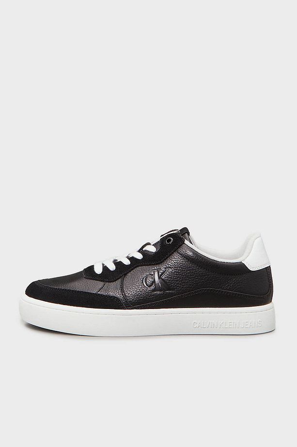 Deri ve Süet Detaylı Sneaker Ayakkabı YM0YM011530GM Erkek AYAKKABI YM0YM01153 0GM - 2