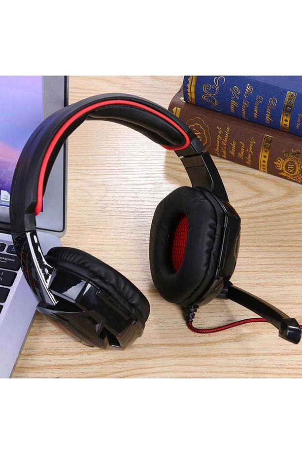 VRDR TC-1000 Oyuncu Kulaklığı 3.5mm-Siyah-Kırmızı - 2