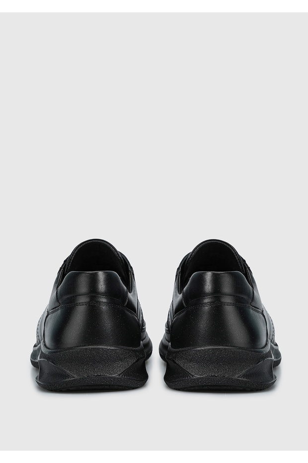 Siyah Deri Erkek Ayakkabı - 4