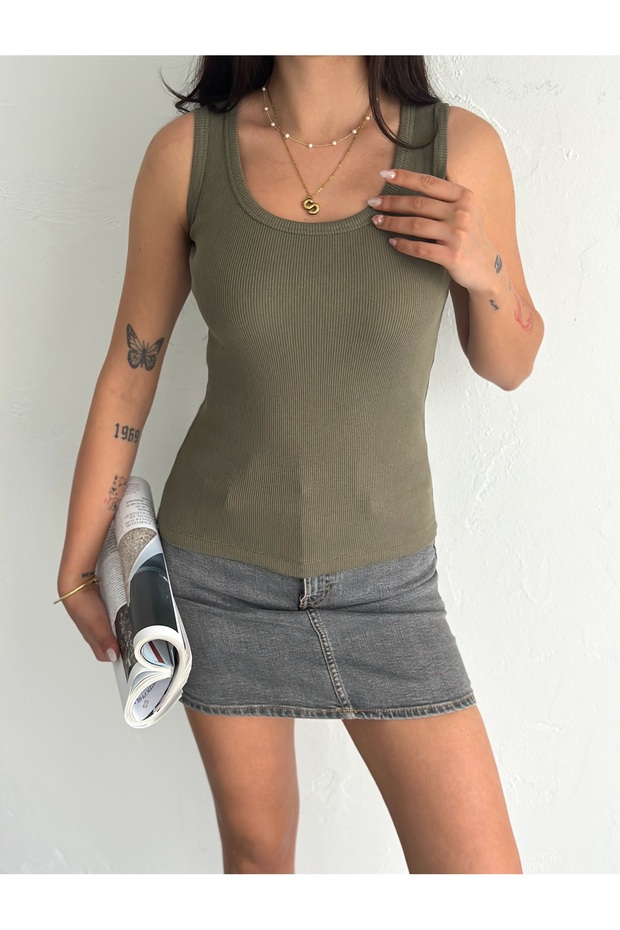 Halter Collar Flexible Trophy Camisole Fabric Tank Top