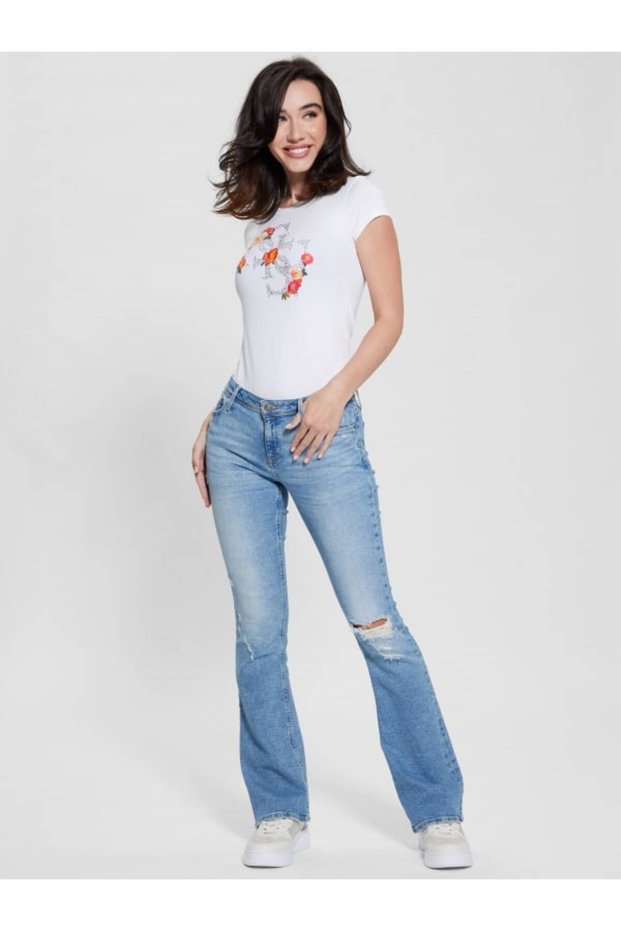Crew Neck White Women's T-Shirt W4Ri08Ka0Q1-G011