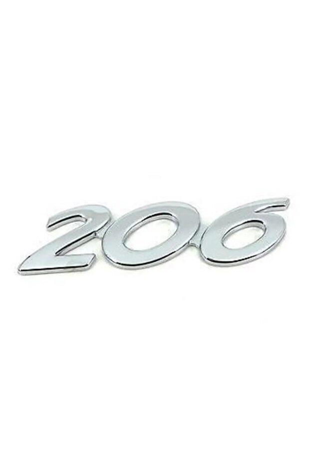 بيجو 206 حروف صندوق السيارة الخلفي كروم 7093
