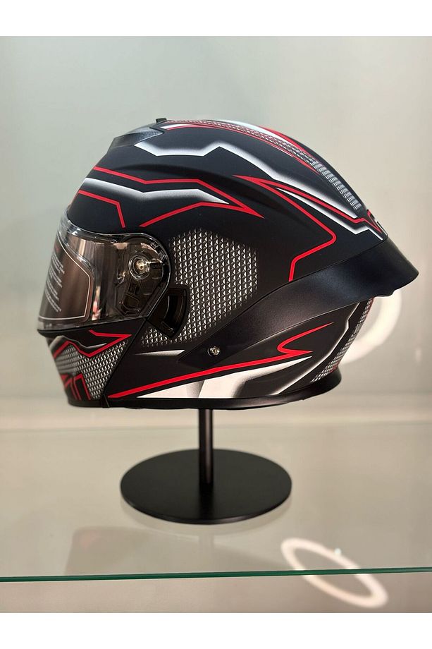 Ws-202 Güneş Gözlüklü Çene Açılır Kask Şeffaf Vizörlü C1 - 4